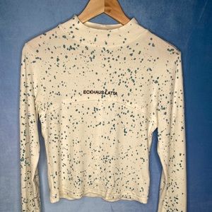 ECKHAUS LATTA lapped baby turtleneck